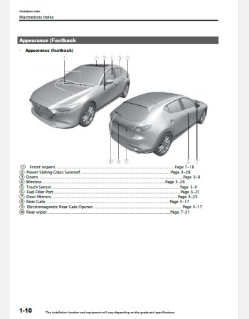 mazda 3 fastback 2022-2023 owners manual in english
